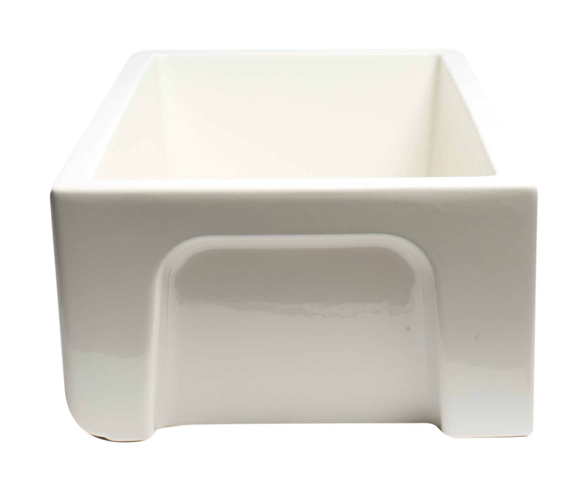 ALFI Brand - Biscuit 33" x 18" Reversible Fluted / Smooth Fireclay Farm Sink | AB3318HS-B ALFI Brand - Biscuit 33" x 18" Reversible Fluted / Smooth Fireclay Farm Sink | AB3318HS-B