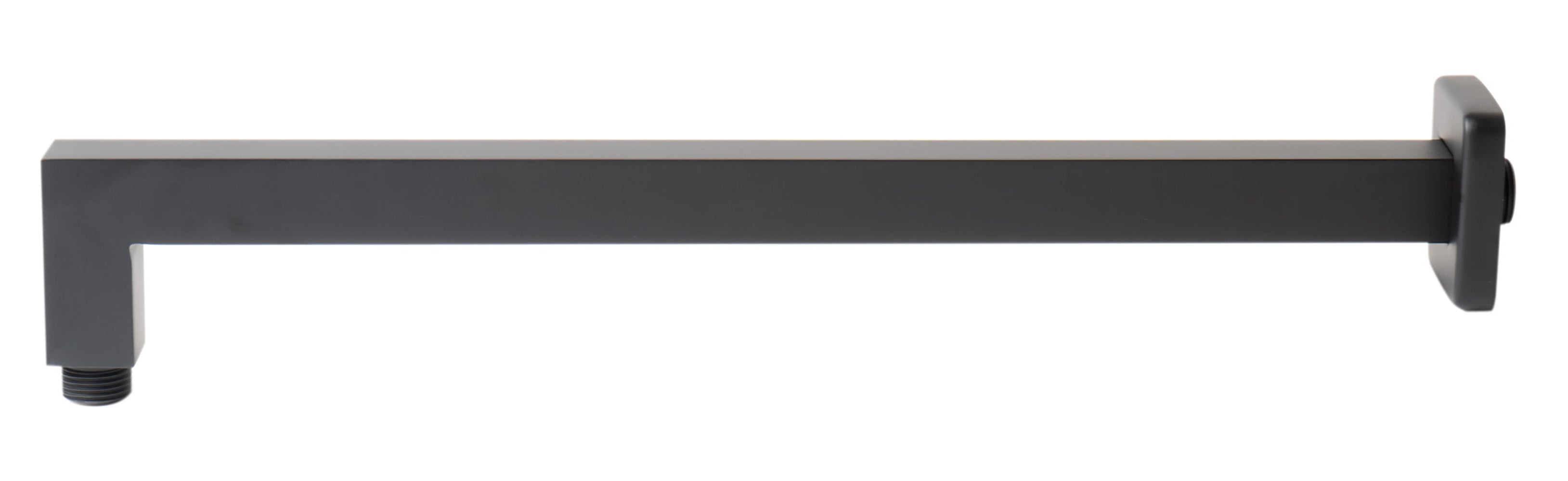 ALFI Brand - Black Matte 16" Square Wall Shower Arm | ABSA16S-BM ALFI Brand - Black Matte 16" Square Wall Shower Arm | ABSA16S-BM