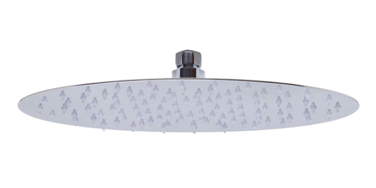 ALFI Brand - 12" Oval Polished Solid Stainless Steel Ultra Thin Rain Shower Head | RAIN128-PSS