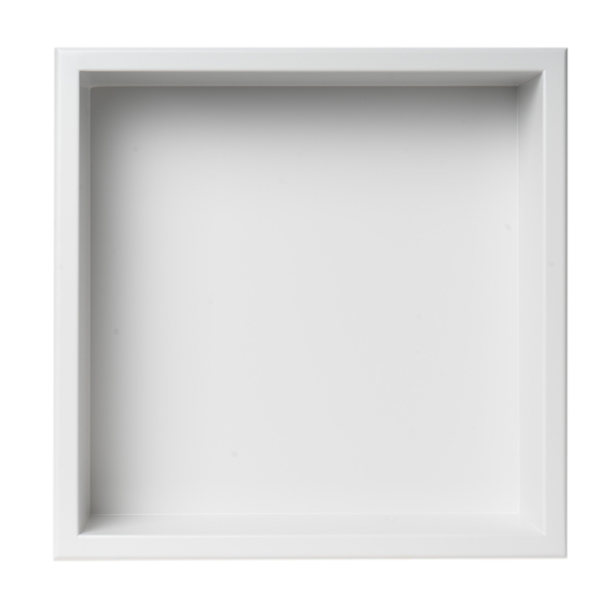 ALFI Brand - 16" x 16" White Matte Stainless Steel Square Single Shelf Bath Shower Niche | ABNC1616-W ALFI Brand - 16" x 16" White Matte Stainless Steel Square Single Shelf Bath Shower Niche | ABNC1616-W