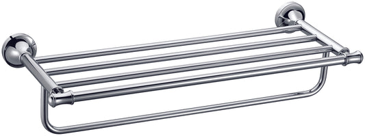 ALFI Brand - Polished Chrome 23 inch Towel Bar & Shelf Bathroom Accessory | AB9583