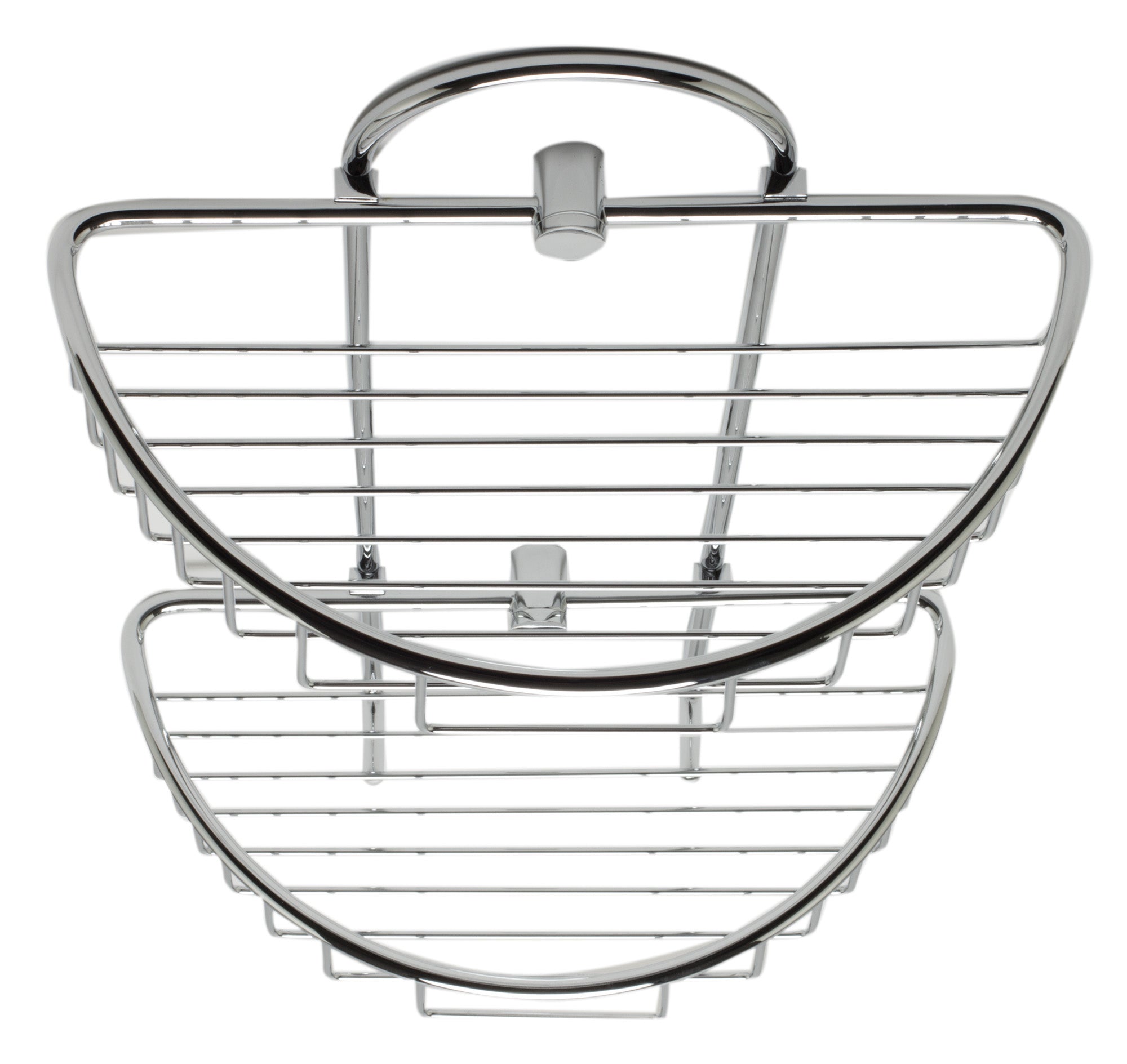 ALFI Brand - Polished Chrome Wall Mounted Double Basket Shower Shelf Bathroom Accessory | AB9534 ALFI Brand - Polished Chrome Wall Mounted Double Basket Shower Shelf Bathroom Accessory | AB9534