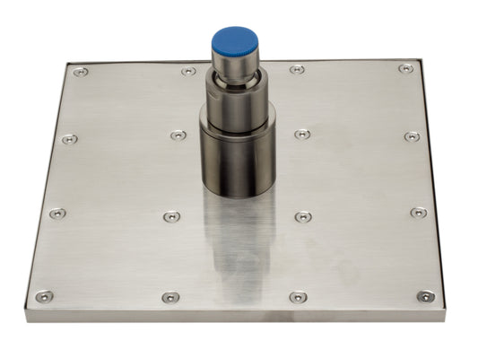 ALFI Brand - Brushed Nickel 8" Square Multi Color LED Rain Shower Head | LED8S-BN