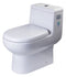 EAGO - DUAL FLUSH ONE PIECE ECO-FRIENDLY HIGH EFFICIENCY LOW FLUSH CERAMIC TOILET | TB351