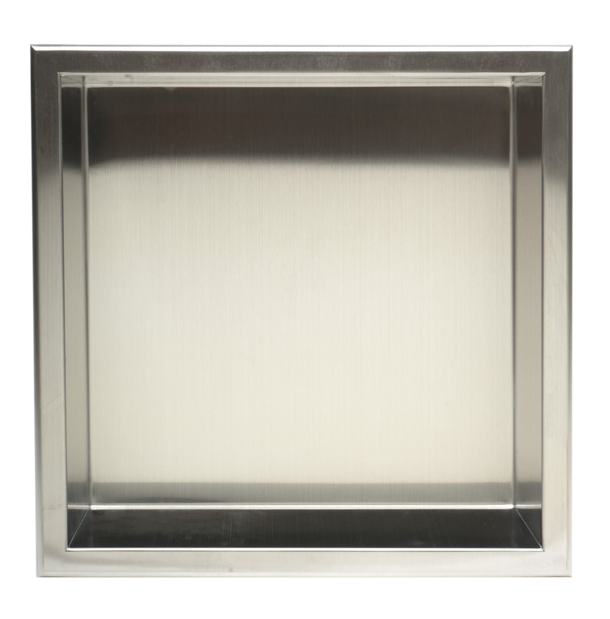ALFI Brand - 12 x 12 Brushed Stainless Steel Square Single Shelf Bath Shower Niche | ABN1212-BSS ALFI Brand - 12 x 12 Brushed Stainless Steel Square Single Shelf Bath Shower Niche | ABN1212-BSS