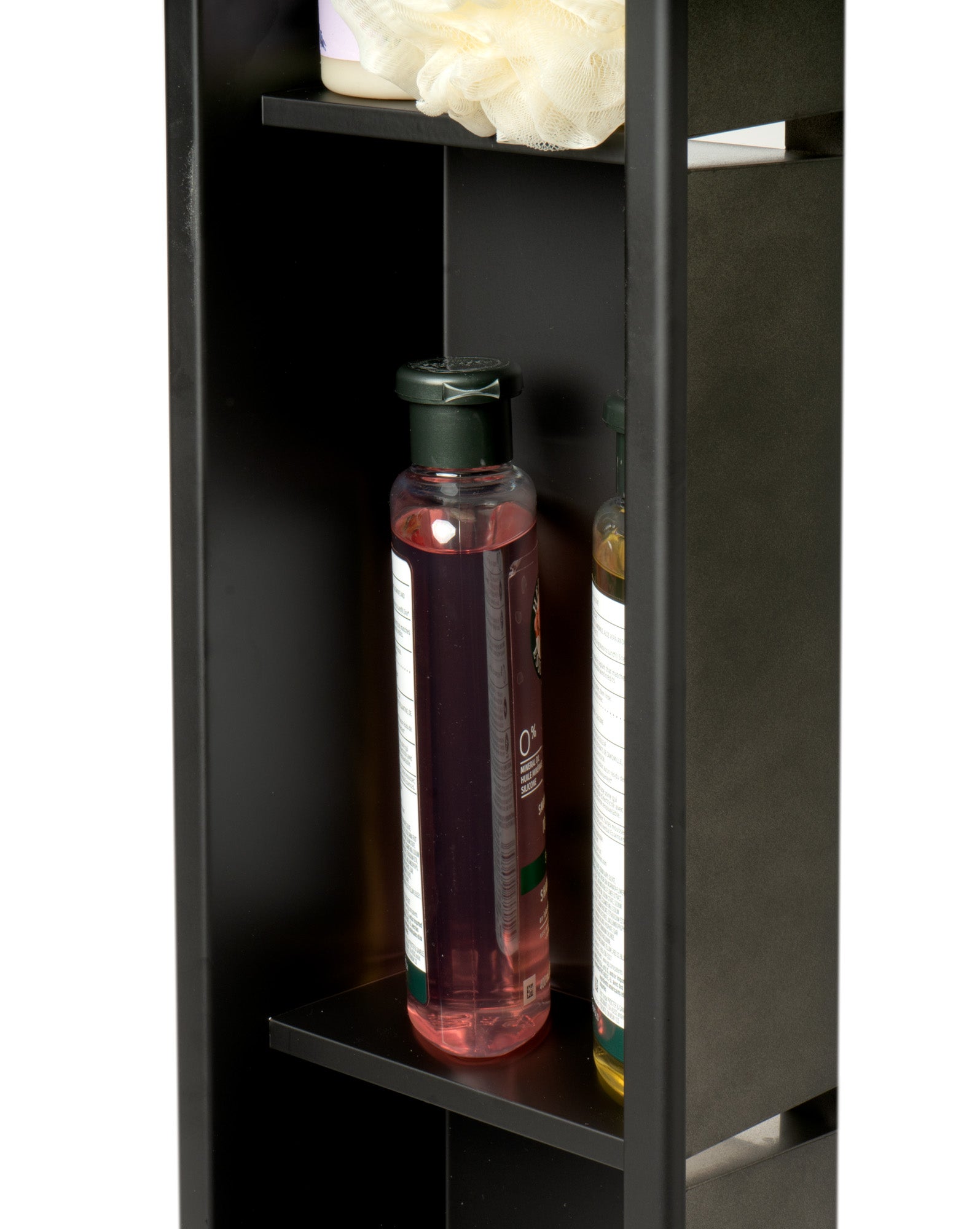 ALFI Brand - 8" x 36" Black Matte Stainless Steel Vertical Triple Shelf Bath Shower Niche | ABNC0836-BLA ALFI Brand - 8" x 36" Black Matte Stainless Steel Vertical Triple Shelf Bath Shower Niche | ABNC0836-BLA