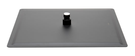 ALFI Brand - Matte Black Stainless Steel 16" Square Ultra-Thin Rain Shower Head | RAIN16S-BM