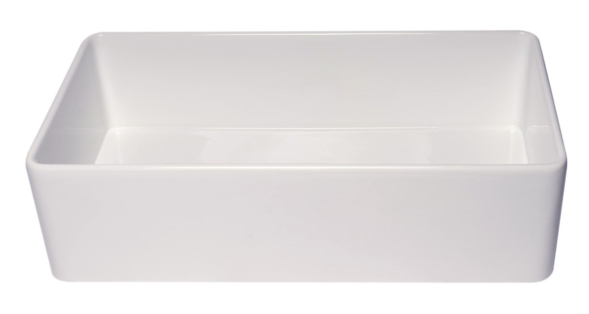 ALFI Brand - 36" White Thin Wall Single Bowl Smooth Apron Fireclay Kitchen Farm Sink | ABF3618-W ALFI Brand - 36" White Thin Wall Single Bowl Smooth Apron Fireclay Kitchen Farm Sink | ABF3618-W