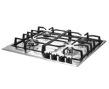 Verona - Verona 24" Designer Gas Cooktop - Brass Burners - SS - 4 Burners Verona - Verona 24" Designer Gas Cooktop - Brass Burners - SS - 4 Burners