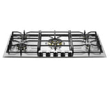 Verona - Verona 36" Designer Gas Cooktop - Brass Burners - SS - 5 Burners Verona - Verona 36" Designer Gas Cooktop - Brass Burners - SS - 5 Burners