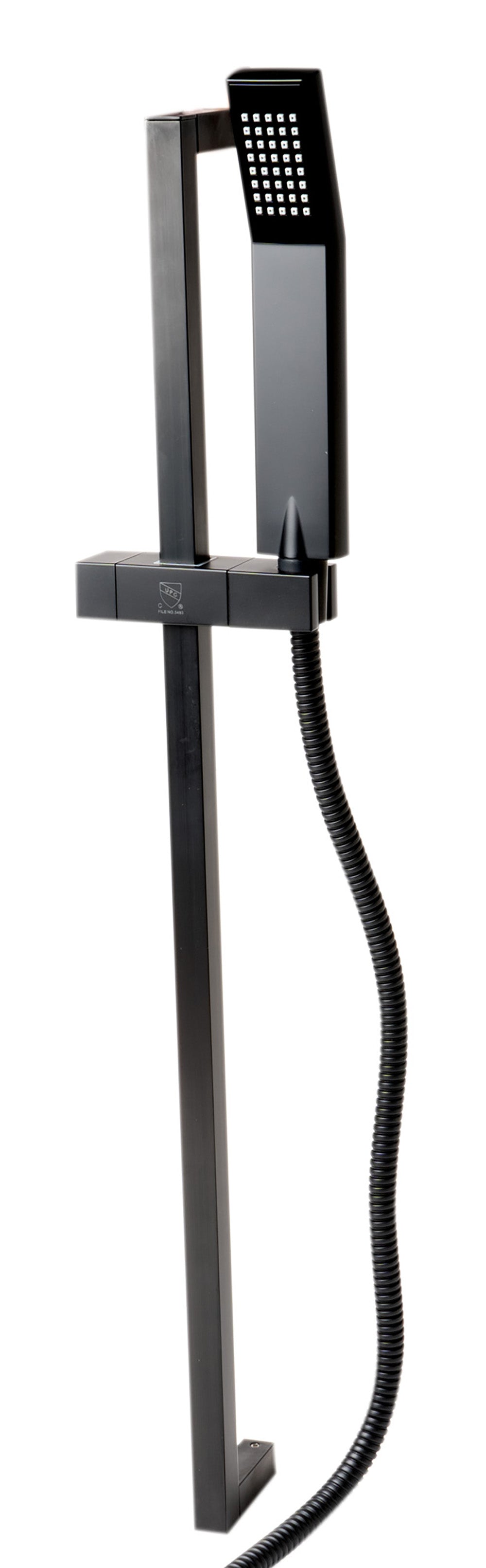 ALFI Brand - Black Matte Square Sliding Rail Hand Shower Set | AB7606-BM ALFI Brand - Black Matte Square Sliding Rail Hand Shower Set | AB7606-BM