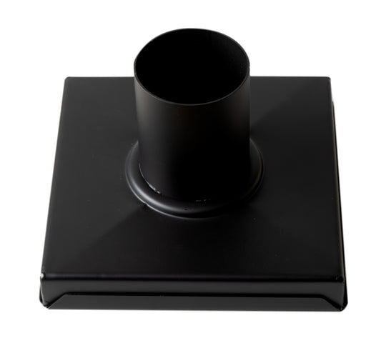 ALFI Brand - 5" x 5" Black Matte Square Stainless Steel Shower Drain with Solid Cover | ABSD55B-BM