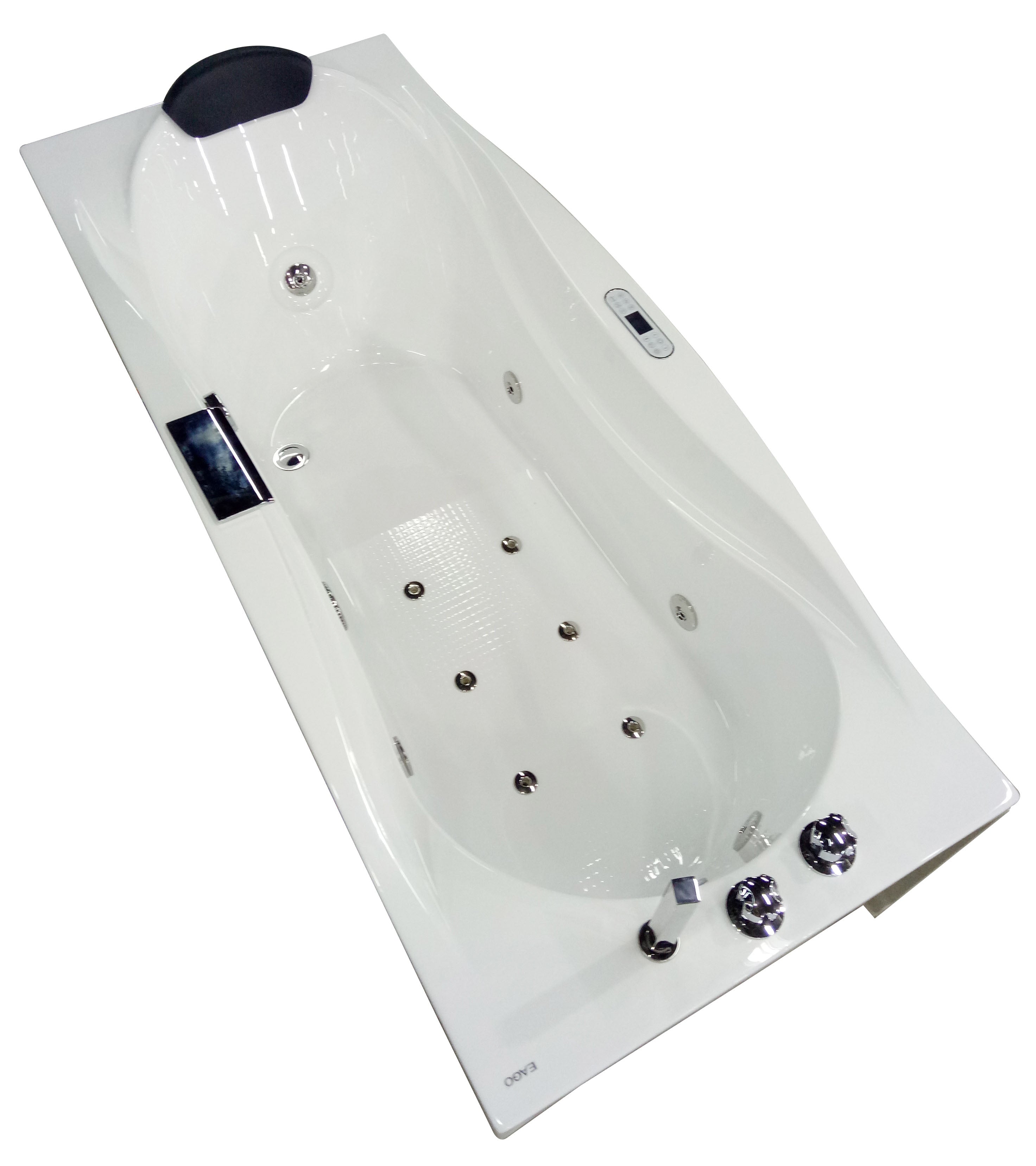 EAGO - 6 ft Left Drain Acrylic White Whirlpool Bathtub w Fixtures | AM189ETL-L EAGO - 6 ft Left Drain Acrylic White Whirlpool Bathtub w Fixtures | AM189ETL-L