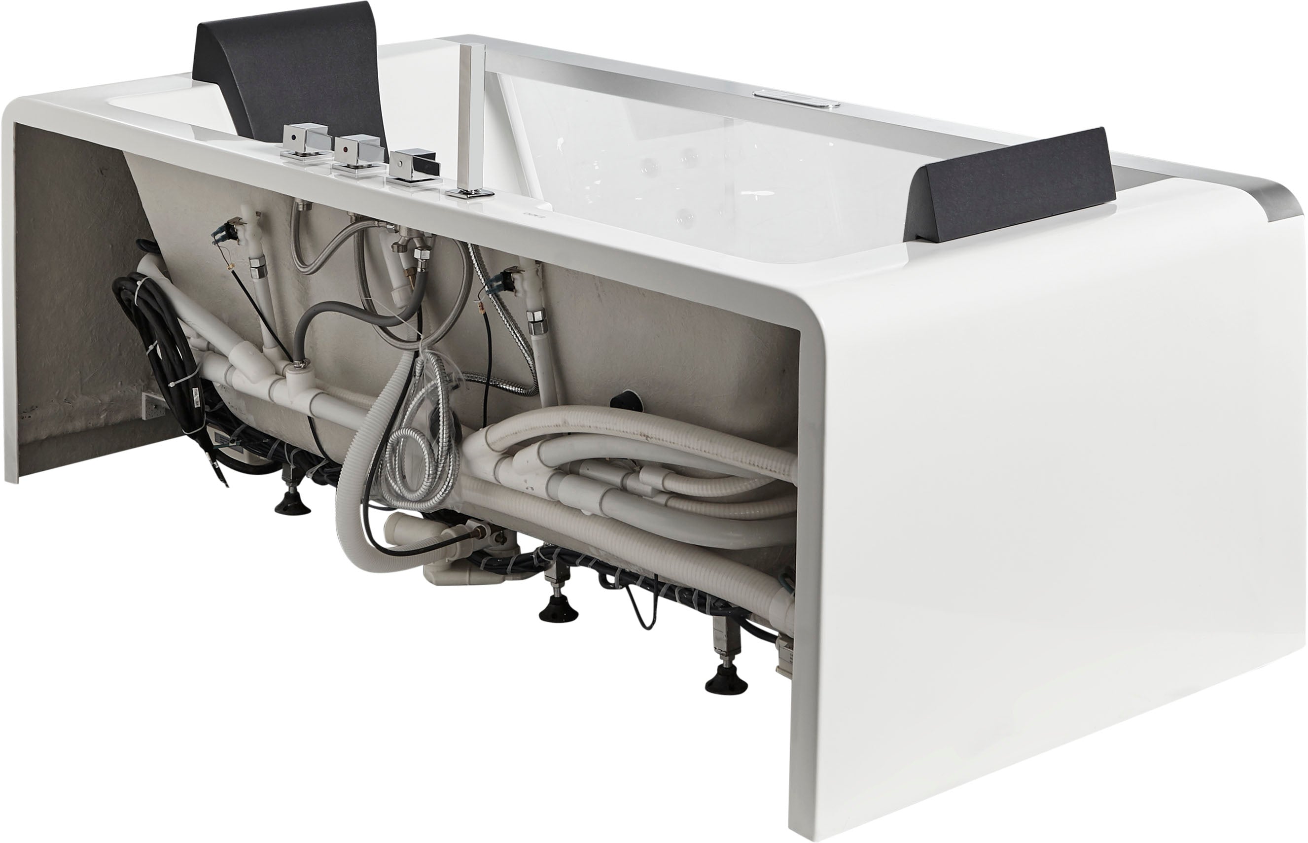 EAGO - 6 ft Clear Rectangular Acrylic Whirlpool Bathtub for Two | AM196ETL EAGO - 6 ft Clear Rectangular Acrylic Whirlpool Bathtub for Two | AM196ETL