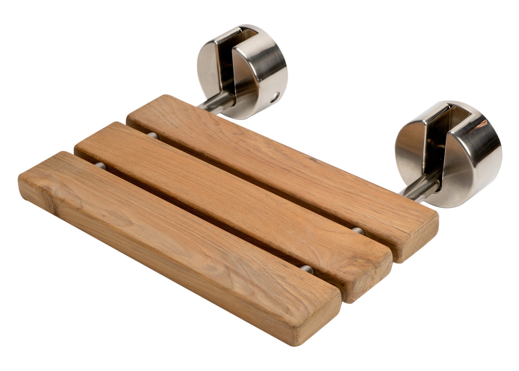 ALFI Brand - 16 Inch Folding Teak Wood Shower Seat Bench | ABS16R-BN ALFI Brand - 16 Inch Folding Teak Wood Shower Seat Bench | ABS16R-BN