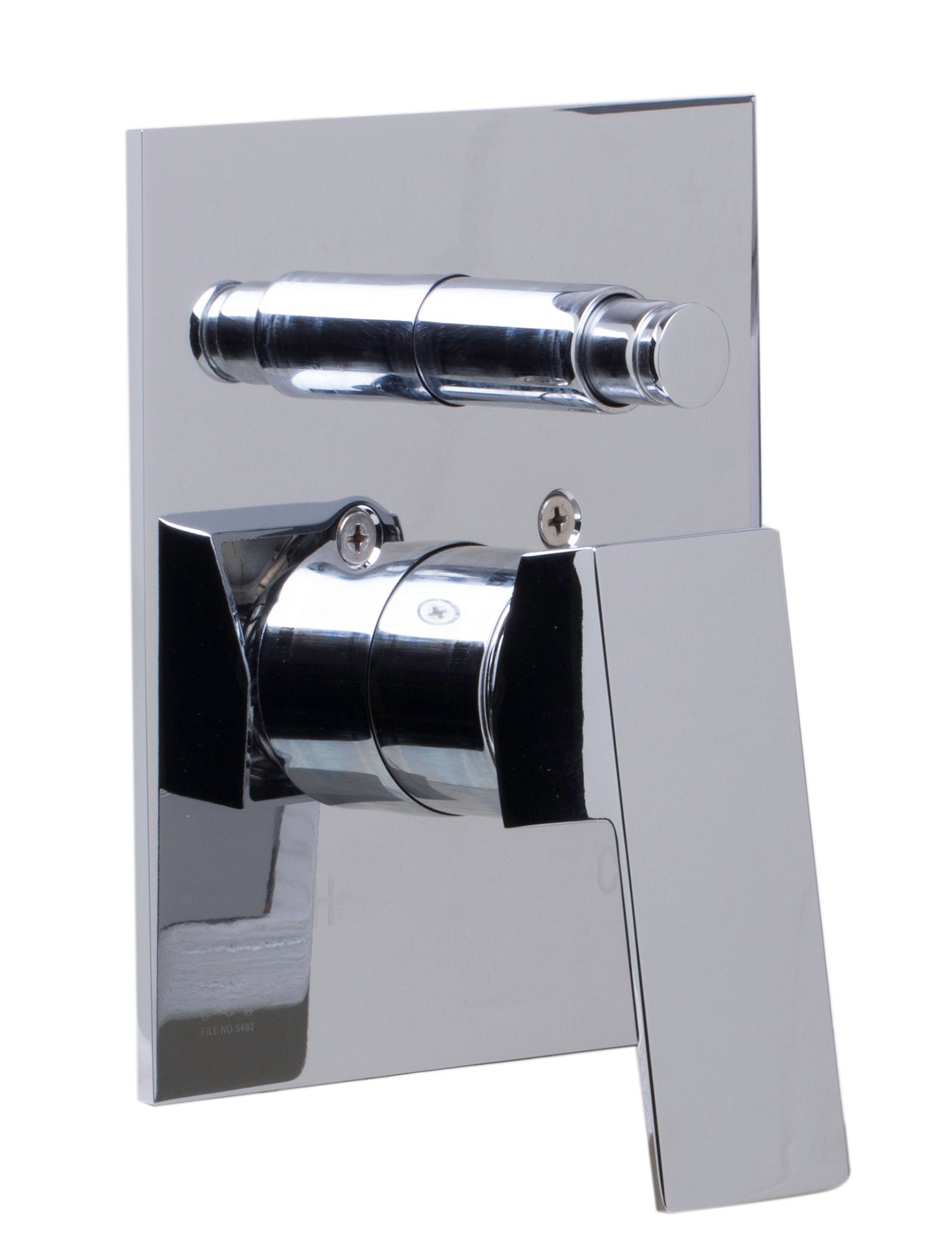 ALFI Brand - Polished Chrome Shower Valve Mixer with Square Lever Handle and Diverter | AB5601-PC ALFI Brand - Polished Chrome Shower Valve Mixer with Square Lever Handle and Diverter | AB5601-PC