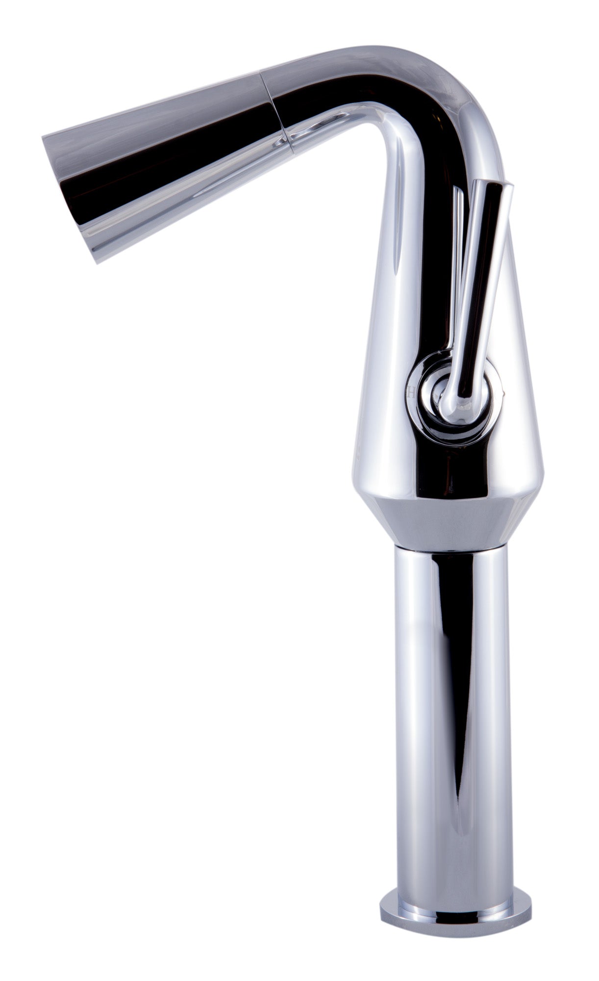 ALFI Brand - Polished Chrome Single Hole Tall Cone Waterfall Bathroom Faucet | AB1792-PC ALFI Brand - Polished Chrome Single Hole Tall Cone Waterfall Bathroom Faucet | AB1792-PC