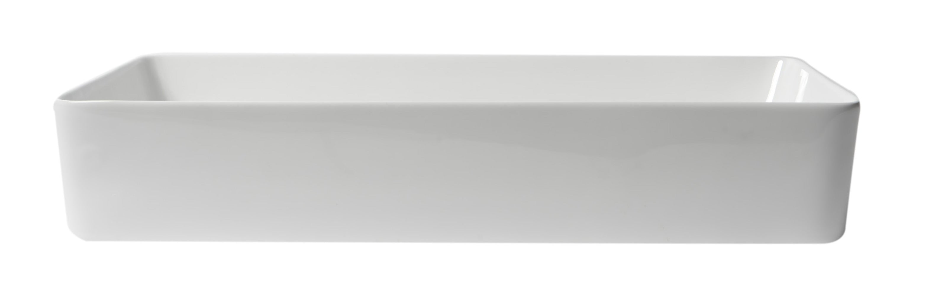 ALFI Brand - White 24" Modern Rectangular Above Mount Ceramic Sink | ABC902-W ALFI Brand - White 24" Modern Rectangular Above Mount Ceramic Sink | ABC902-W