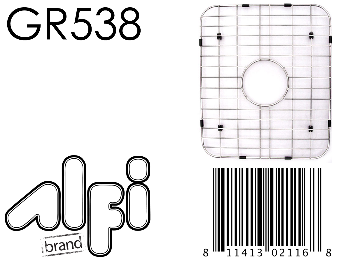 ALFI Brand - Solid Stainless Steel Kitchen Sink Grid | GR538 ALFI Brand - Solid Stainless Steel Kitchen Sink Grid | GR538