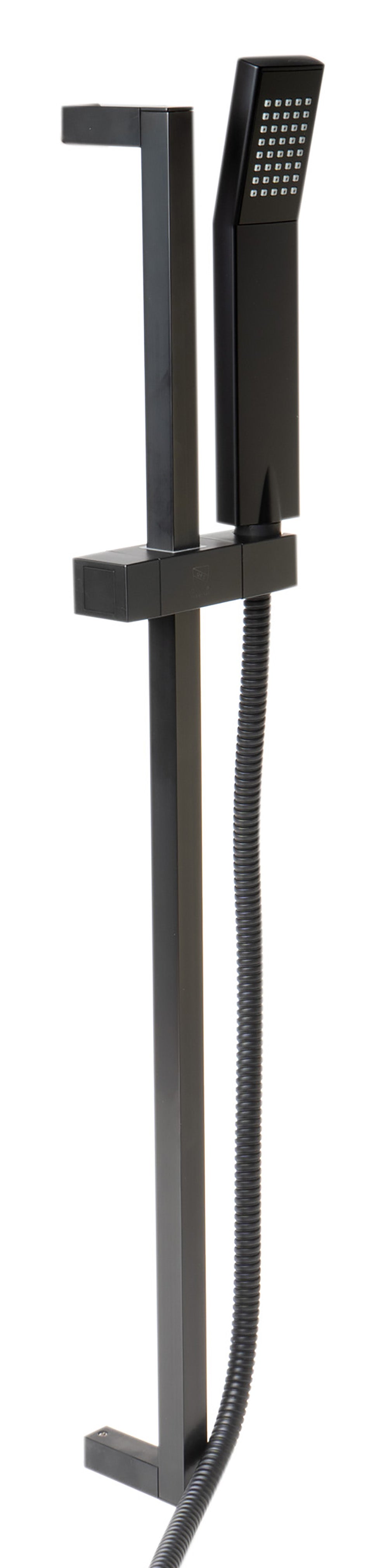ALFI Brand - Black Matte Square Sliding Rail Hand Shower Set | AB7606-BM ALFI Brand - Black Matte Square Sliding Rail Hand Shower Set | AB7606-BM