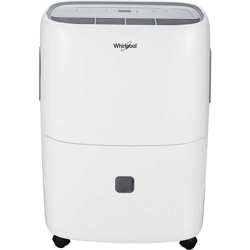 Whirlpool - 50 Pint Dehumidifier with Pump, White, E-Star - WHAD50PCW Whirlpool - 50 Pint Dehumidifier with Pump, White, E-Star - WHAD50PCW