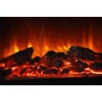 LifeSmart - large square infrared faux stone fireplace LifeSmart - large square infrared faux stone fireplace