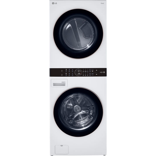 4.5 CF / 7.4 CF Electric Washtower with Center Control - White | WKE100HWA