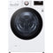 LG - 27 in. 4.5 cu. ft. White Ultra Large Capacity Front Load Washer and LG - 7.4 Cu. Ft. White Ultra Large Capacity Electric Dryer