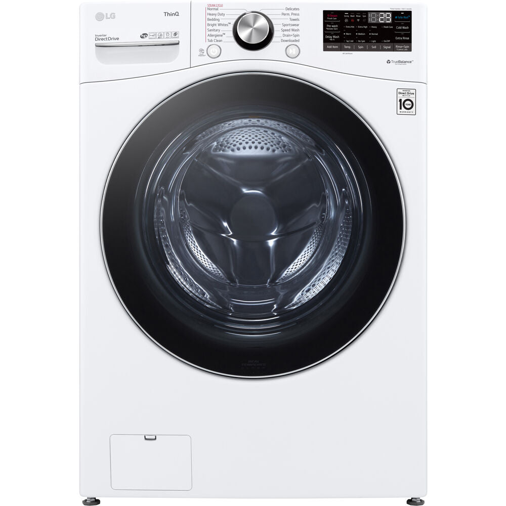 LG - 27 in. 5.0 cu. ft. Mega Capacity White Smart Front Load Washing Machine with TurboWash360, Steam | WM4200HWA LG - 27 in. 5.0 cu. ft. Mega Capacity White Smart Front Load Washing Machine with TurboWash360, Steam | WM4200HWA