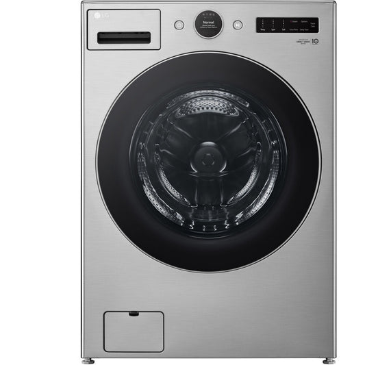 LG - 4.5 CF Ultra Large Capacity Front Load Washer with AIDD, Steam, Wi-Fi Wash Machines - WM5500HVA