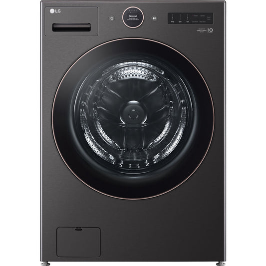 LG - 5.0 CF Ultra Large Capacity Front Load Washer, TurboWash360, Steam, WifiWash Machines - WM6500HBA