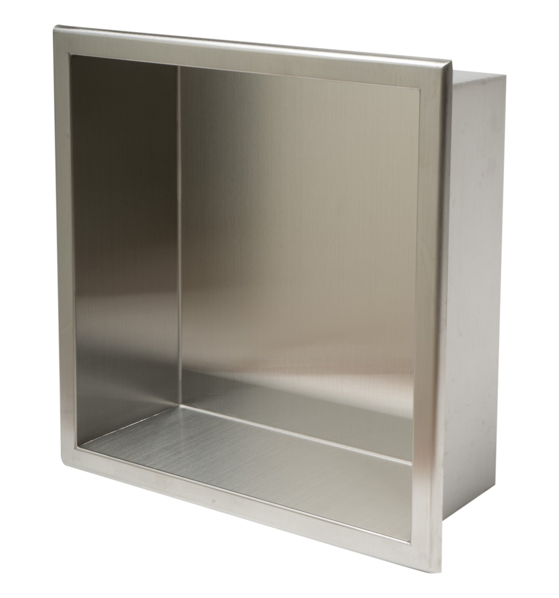 ALFI Brand - 12 x 12 Brushed Stainless Steel Square Single Shelf Bath Shower Niche | ABN1212-BSS ALFI Brand - 12 x 12 Brushed Stainless Steel Square Single Shelf Bath Shower Niche | ABN1212-BSS