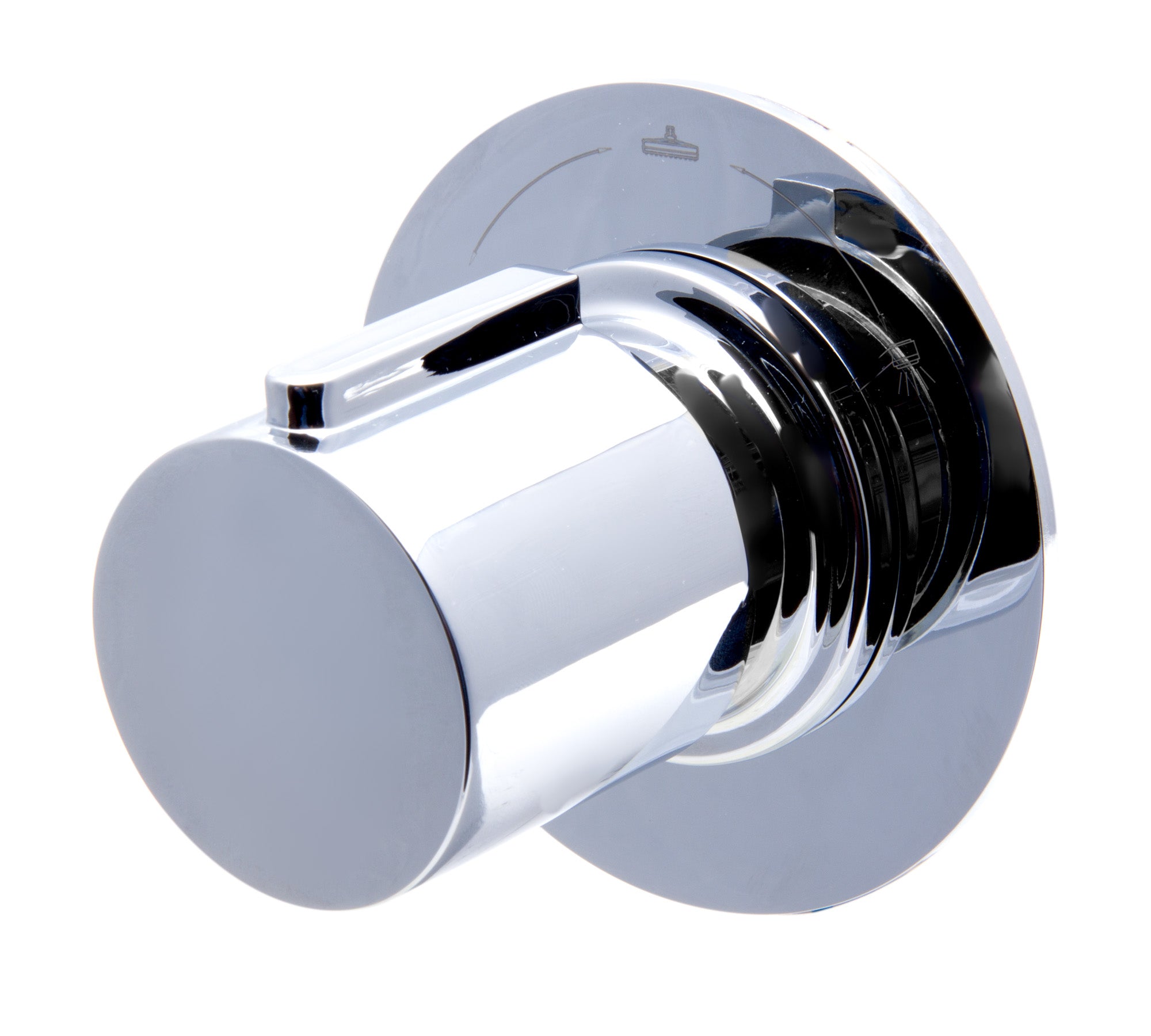 ALFI Brand - Polished Chrome Modern Round 3 Way Shower Diverter | AB9101-PC ALFI Brand - Polished Chrome Modern Round 3 Way Shower Diverter | AB9101-PC