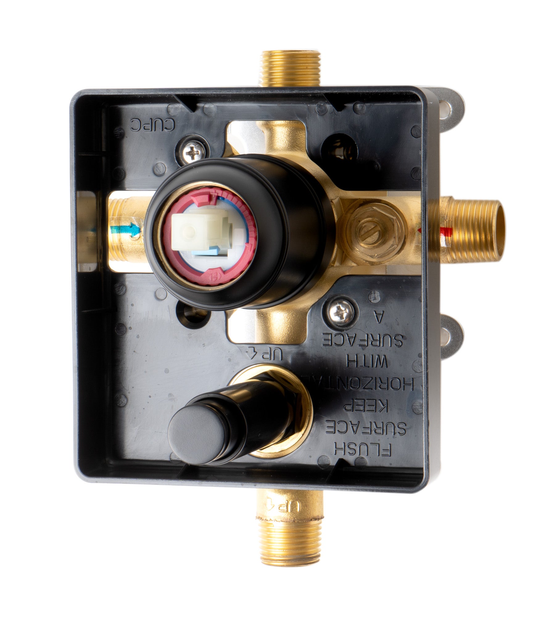 ALFI Brand - Black Matte Shower Valve with Square Lever Handle and Diverter | AB5601-BM ALFI Brand - Black Matte Shower Valve with Square Lever Handle and Diverter | AB5601-BM