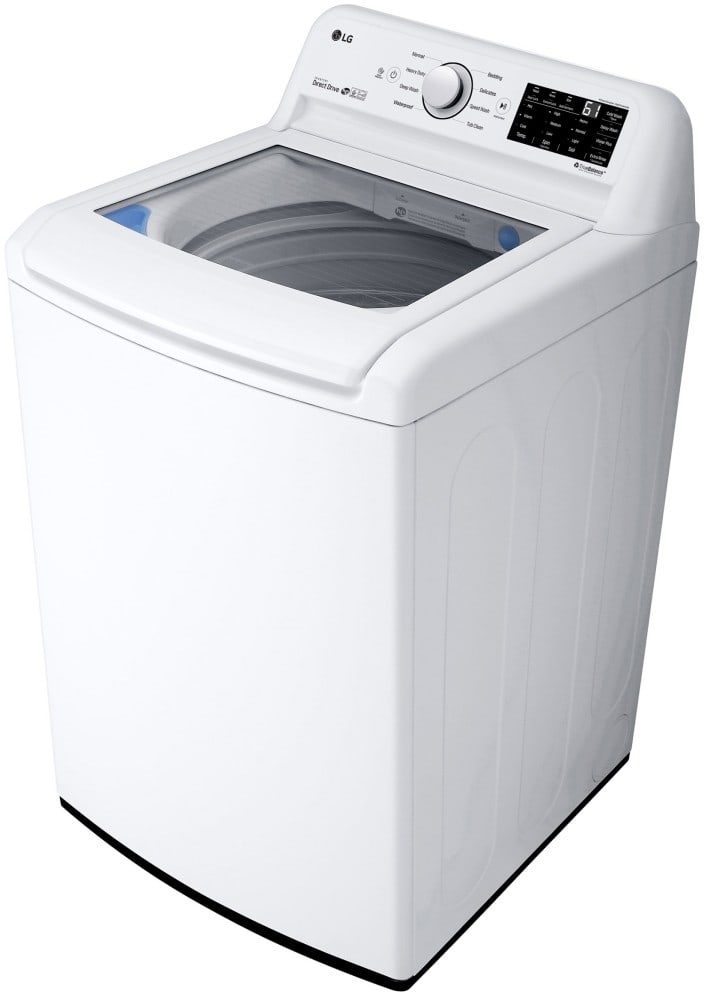 LG - 4.5 Cu. Ft. High-Efficiency Top-Load Washer and LG - 7.3 Cu. Ft. Ultra Large High Efficiency White Gas Dryer LG - 4.5 Cu. Ft. High-Efficiency Top-Load Washer and LG - 7.3 Cu. Ft. Ultra Large High Efficiency White Gas Dryer