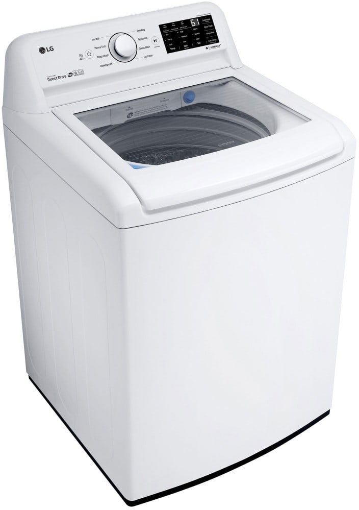 LG - 4.5 Cu. Ft. High-Efficiency Top-Load Washer and LG - 7.3 Cu. Ft. Ultra Large High Efficiency White Gas Dryer LG - 4.5 Cu. Ft. High-Efficiency Top-Load Washer and LG - 7.3 Cu. Ft. Ultra Large High Efficiency White Gas Dryer