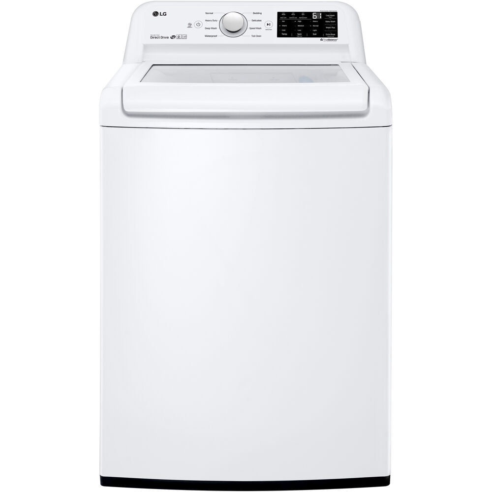 LG - 4.5 Cu. Ft. High-Efficiency Top-Load Washer and LG - 7.3 Cu. Ft. Ultra Large High Efficiency White Gas Dryer LG - 4.5 Cu. Ft. High-Efficiency Top-Load Washer and LG - 7.3 Cu. Ft. Ultra Large High Efficiency White Gas Dryer