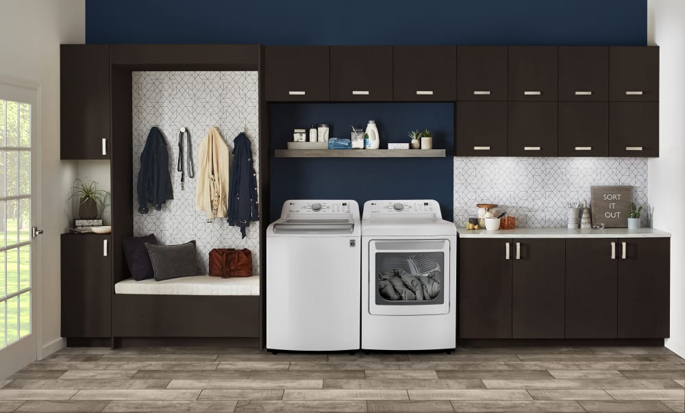 LG - 5.0 cu. ft. Mega Capacity Top Load Washer and LG - 7.3 Cu. Ft. White Ultra Large High Efficiency Gas Dryer LG - 5.0 cu. ft. Mega Capacity Top Load Washer and LG - 7.3 Cu. Ft. White Ultra Large High Efficiency Gas Dryer