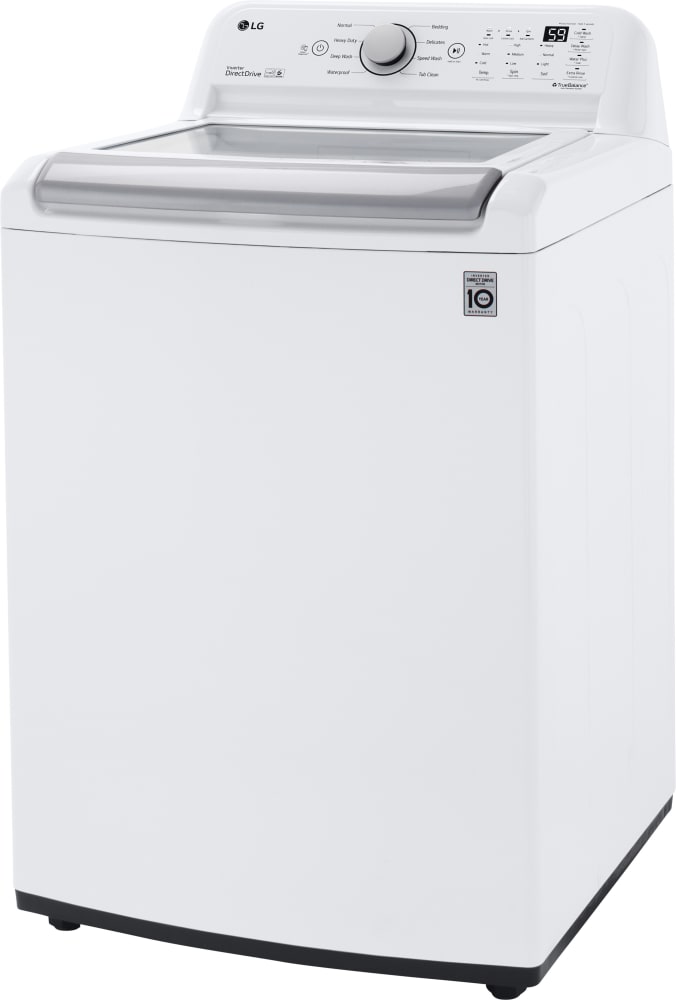 LG - 5.0 cu. ft. Mega Capacity Top Load Washer and LG - 7.3 Cu. Ft. White Ultra Large High Efficiency Gas Dryer LG - 5.0 cu. ft. Mega Capacity Top Load Washer and LG - 7.3 Cu. Ft. White Ultra Large High Efficiency Gas Dryer