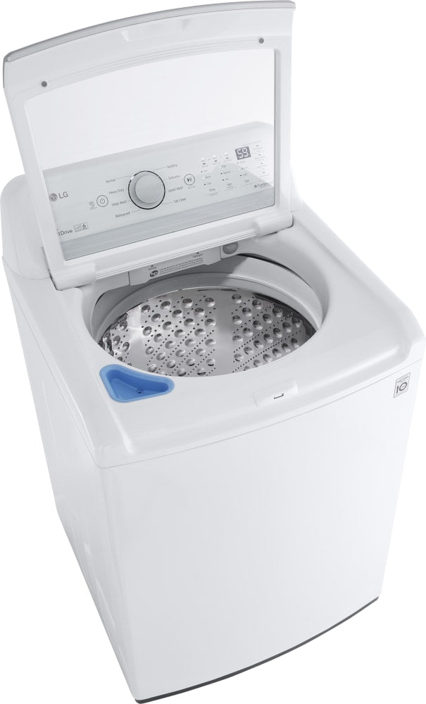 LG - 5.0 cu. ft. Mega Capacity Top Load Washer and LG - 7.3 Cu. Ft. White Ultra Large High Efficiency Gas Dryer LG - 5.0 cu. ft. Mega Capacity Top Load Washer and LG - 7.3 Cu. Ft. White Ultra Large High Efficiency Gas Dryer