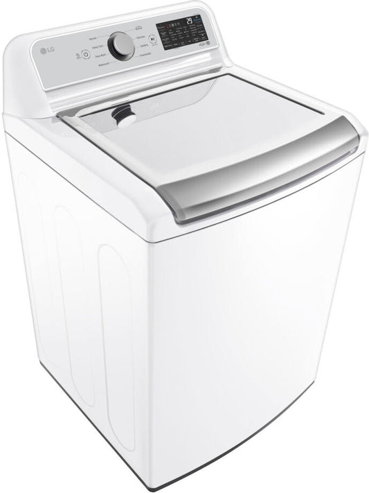 LG - 5.5 cu.ft. Mega Capacity Smart wi-fi Enabled Top Load Washer with TurboWash3D™ Technology | WT7400CW