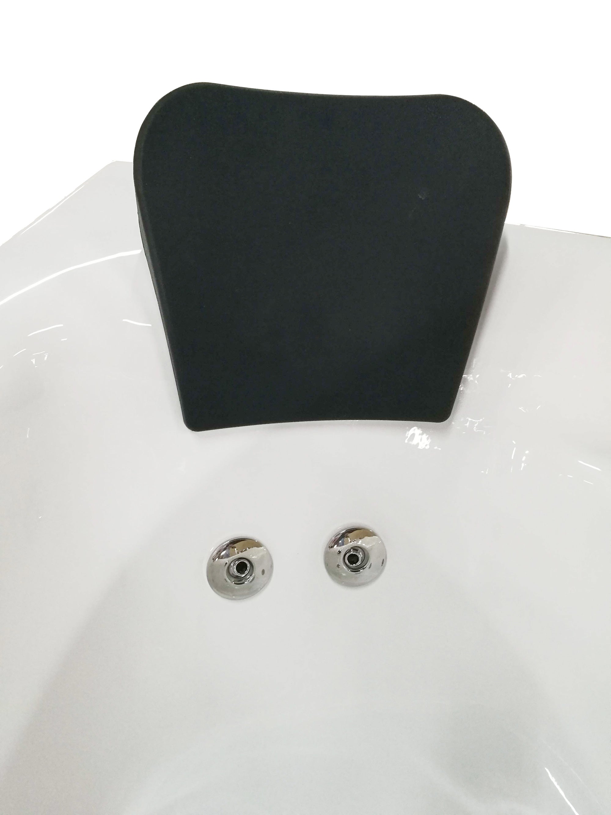 EAGO - 5' Single Person Corner White Acrylic Whirlpool Bath Tub - Drain on Right | AM161-R EAGO - 5' Single Person Corner White Acrylic Whirlpool Bath Tub - Drain on Right | AM161-R