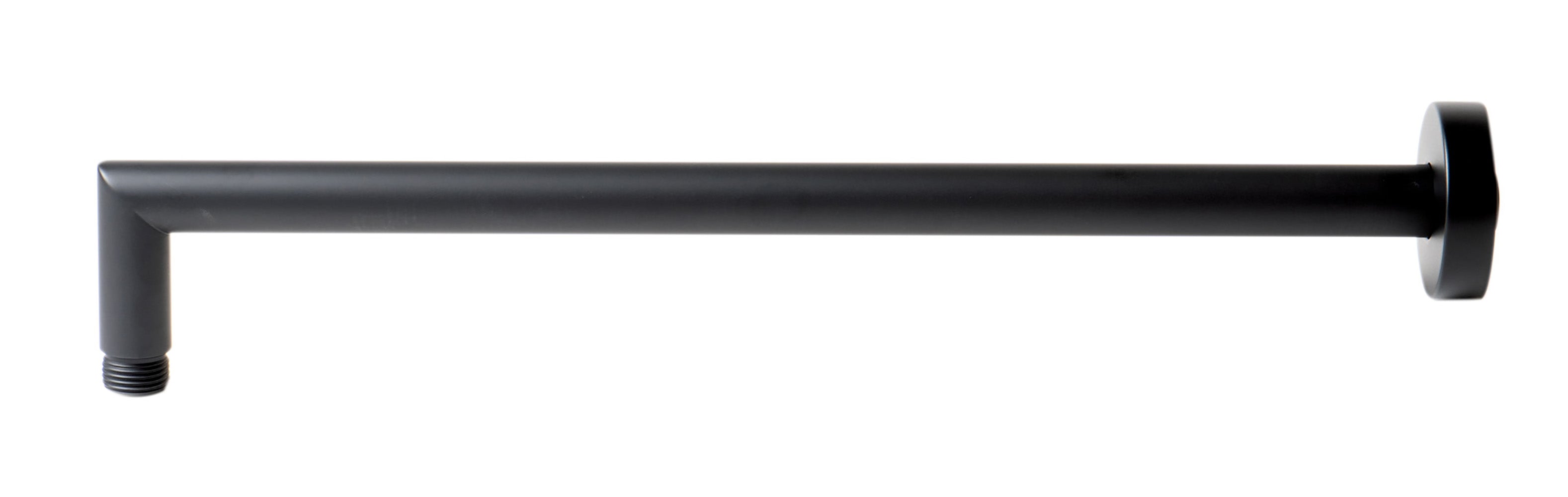 ALFI Brand - Black Matte 16" Round Wall Shower Arm | ABSA16R-BM ALFI Brand - Black Matte 16" Round Wall Shower Arm | ABSA16R-BM