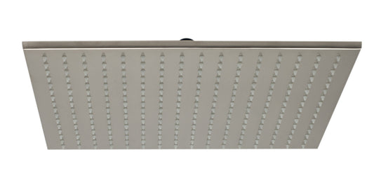 ALFI Brand - Brushed Nickel 16" Square Multi Color LED Rain Shower Head | LED16S-BN