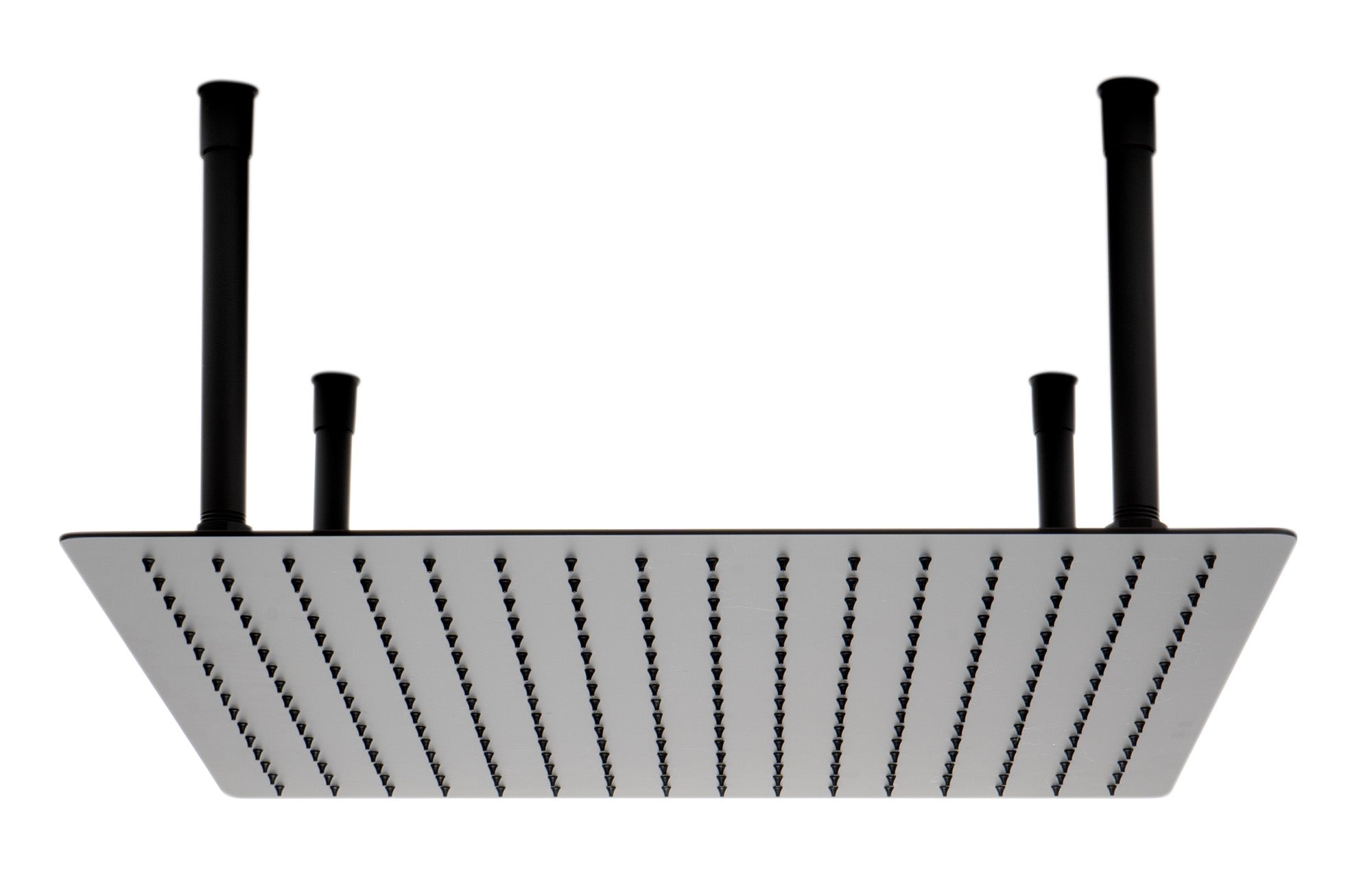 ALFI Brand - Matte Black Stainless Steel 20" Square Ultra-Thin Rain Shower Head | RAIN20S-BM ALFI Brand - Matte Black Stainless Steel 20" Square Ultra-Thin Rain Shower Head | RAIN20S-BM