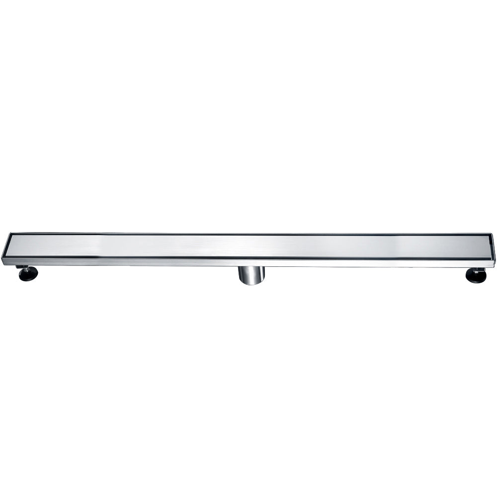 ALFI Brand - 36" Modern Brushed Stainless Steel Linear Shower Drain with Solid Cover | ABLD36B-BSS ALFI Brand - 36" Modern Brushed Stainless Steel Linear Shower Drain with Solid Cover | ABLD36B-BSS