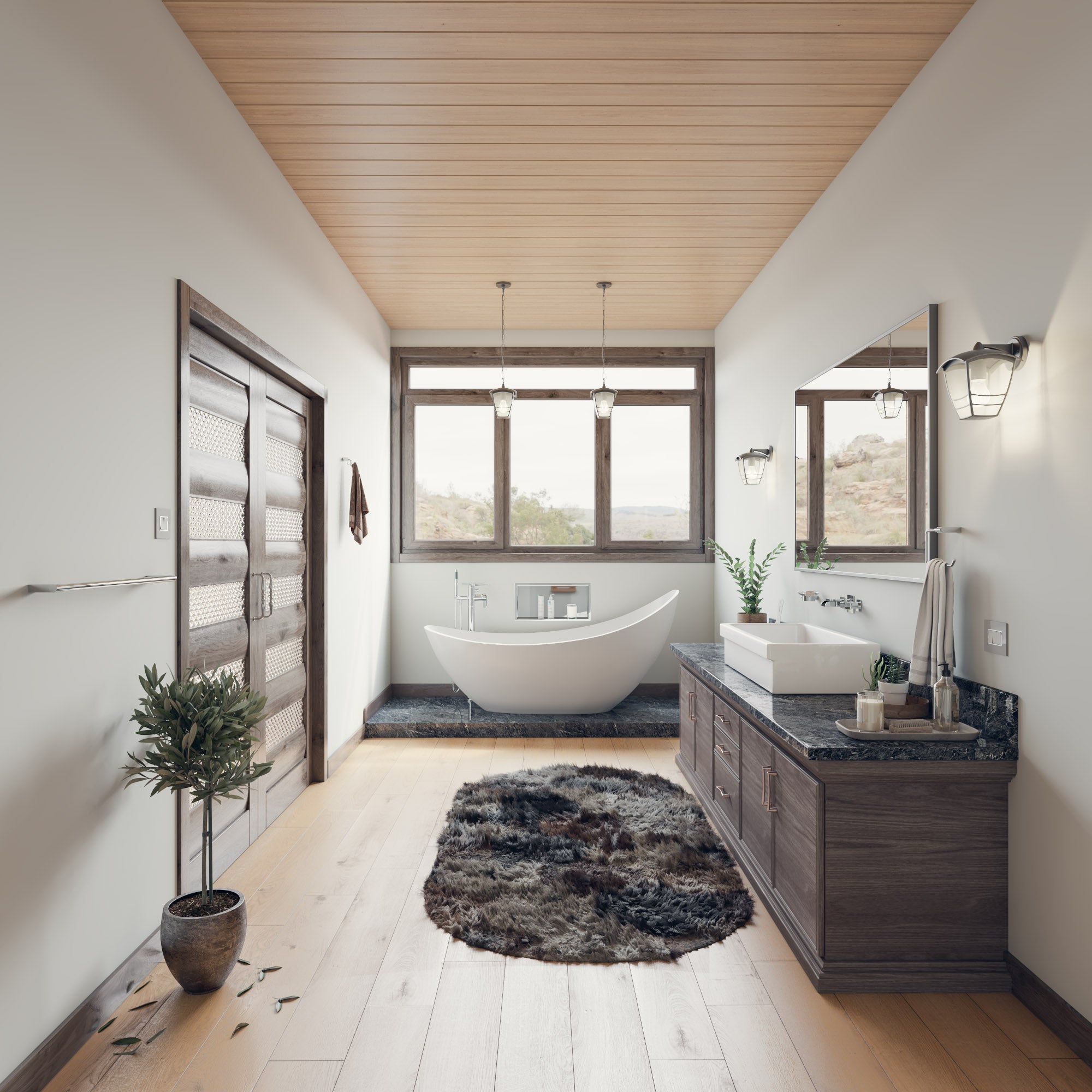 ALFI Brand - 73" White Solid Surface Smooth Resin Soaking Slipper Bathtub | AB9951 ALFI Brand - 73" White Solid Surface Smooth Resin Soaking Slipper Bathtub | AB9951