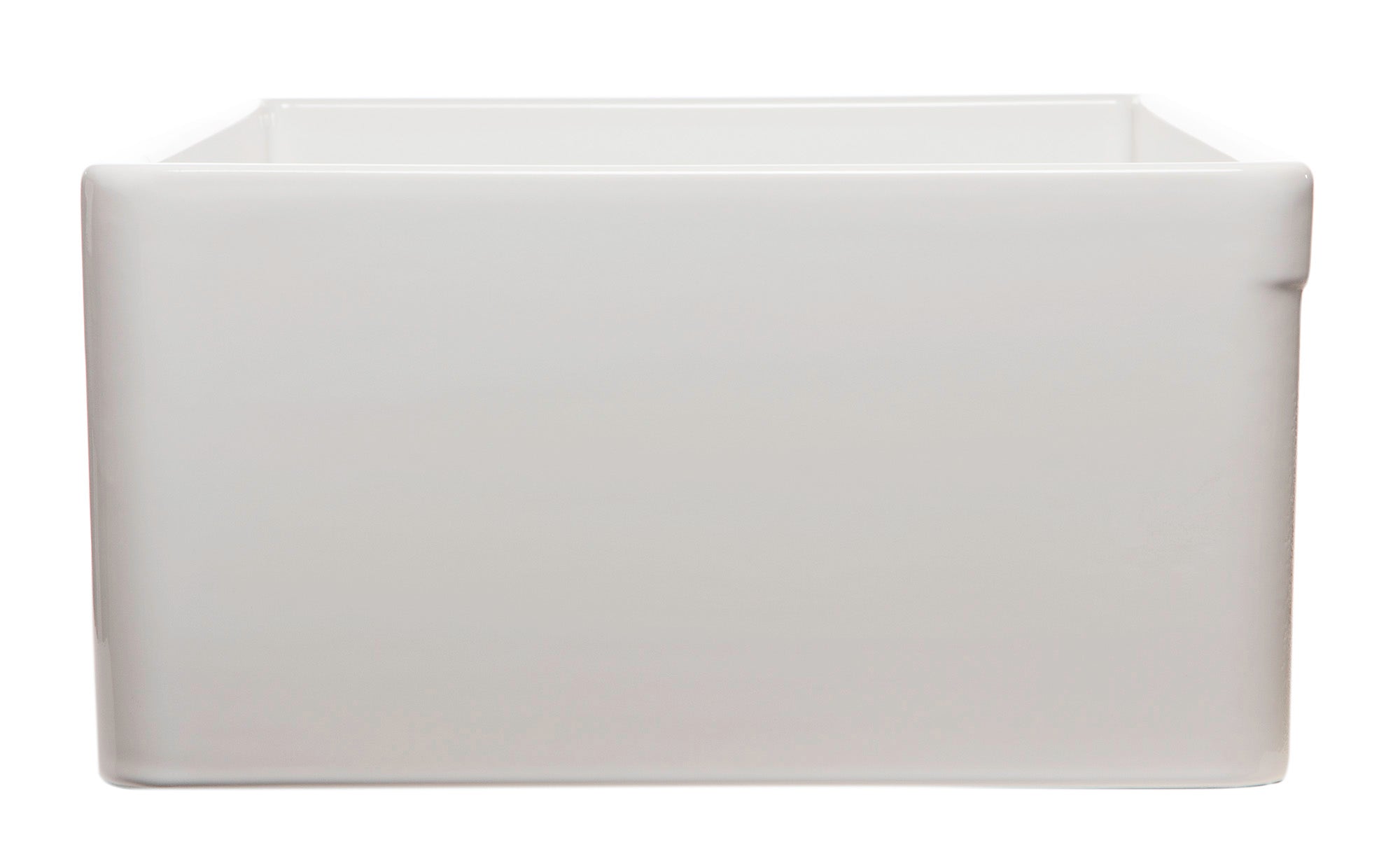 ALFI Brand - 33" White Smooth Apron Single Bowl Fireclay Farm Sink | AB533-W ALFI Brand - 33" White Smooth Apron Single Bowl Fireclay Farm Sink | AB533-W