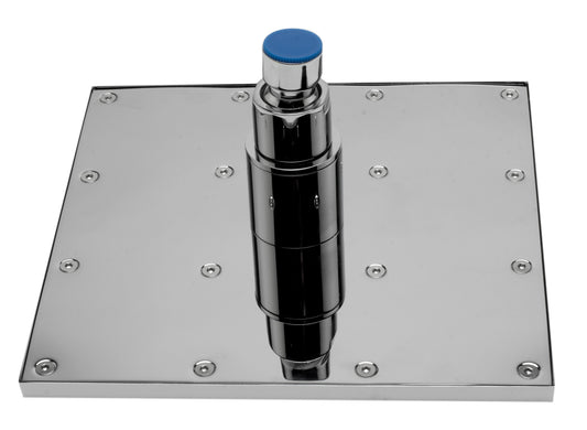 ALFI Brand - Polished Chrome 8" Square Multi Color LED Rain Shower Head | LED8S-PC