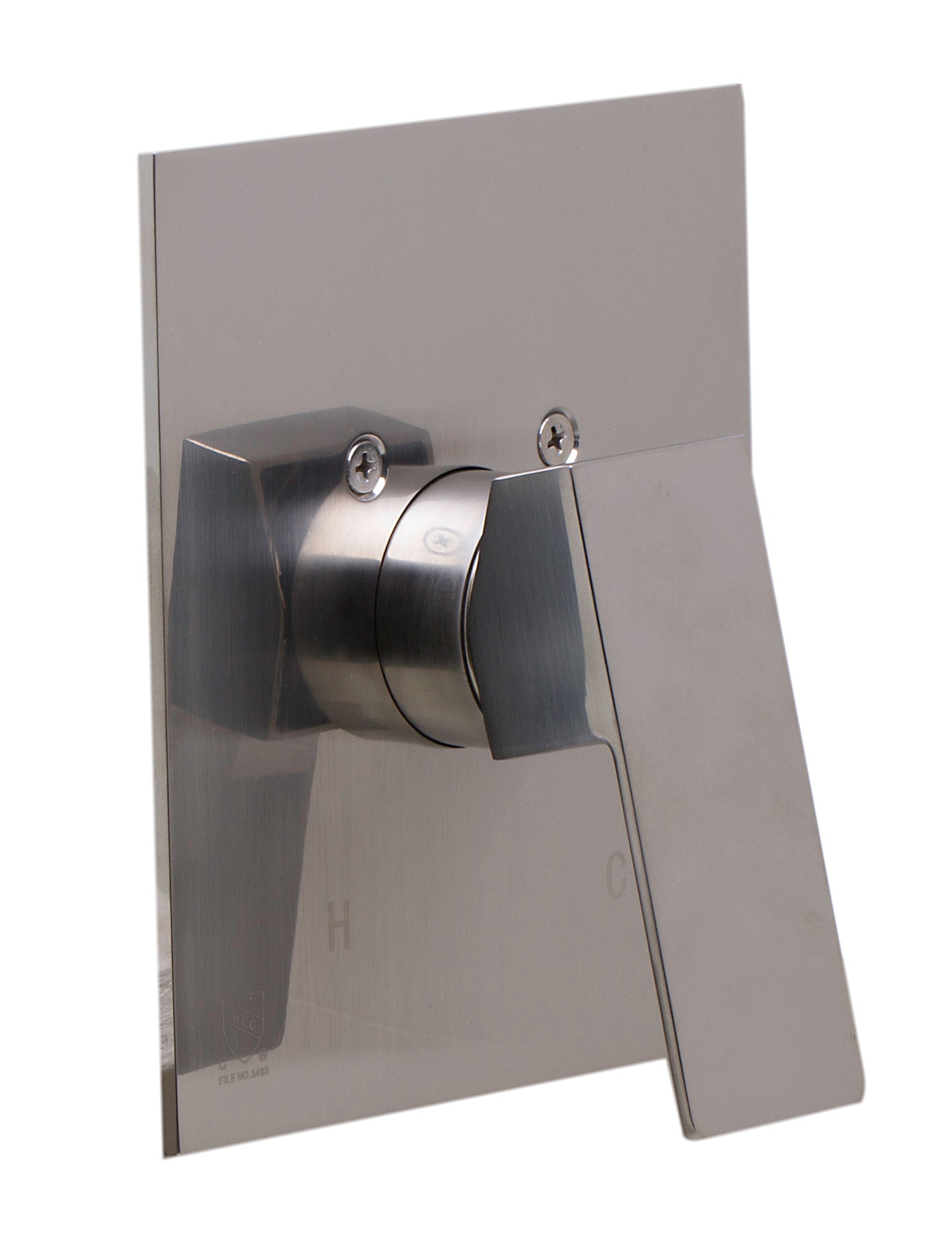 ALFI Brand - Brushed Nickel Shower Valve Mixer with Square Lever Handle | AB5501-BN ALFI Brand - Brushed Nickel Shower Valve Mixer with Square Lever Handle | AB5501-BN